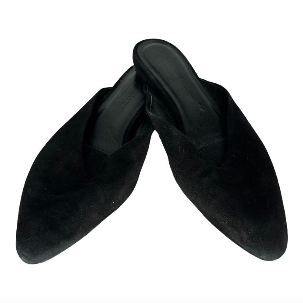 Everlane Black Suede Mules